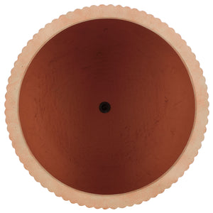 Safavieh Lucca Large Planter Set Of 2 – Elegant Vertical Stripe Design For Indoor And Outdoor Elegance Terracotta Cement Pat1532d-set2