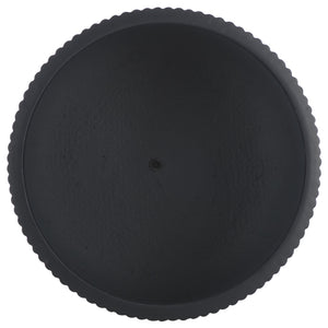 Safavieh Lucca Large Planter Pot - Elegant Ficonstone Design With Luxurious Black Finish & Vertical Stripes Black Ficonstone ,Cement Pat1533a