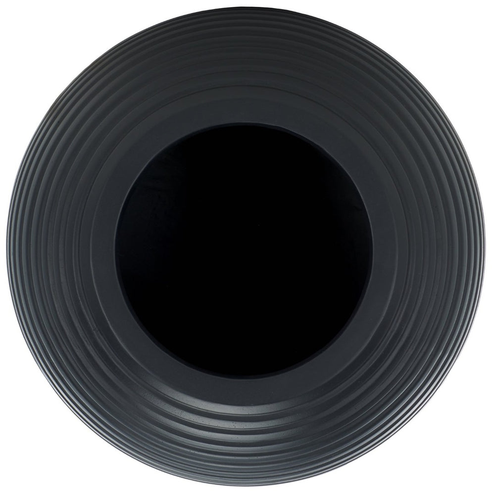 Safavieh MORA Planter Pot - Sculptural Ficonstone Design for Indoor & Outdoor Spaces, Durable & Chic Accent Black PAT1534A