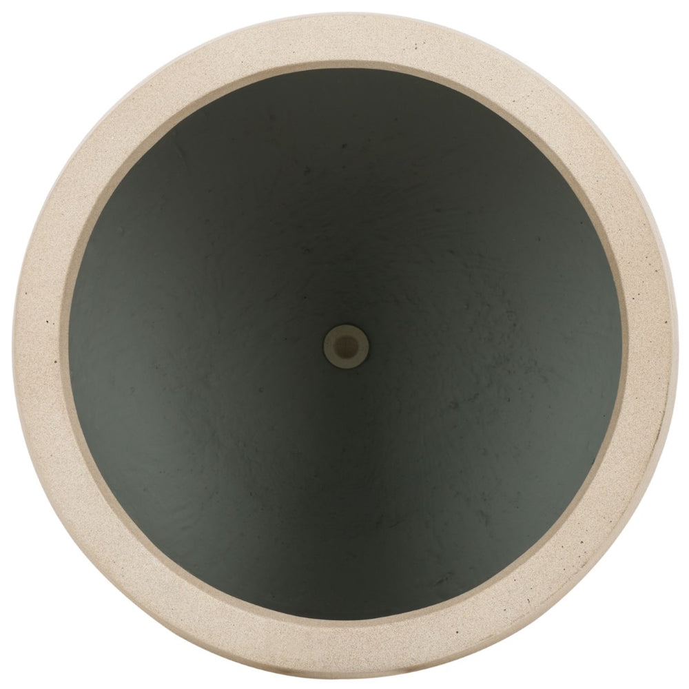 Safavieh JASPER Planter Pot Set - Modern Ficonstone Design for Indoor & Outdoor Greenery - Durable & Stylish Beige PAT1535B-SET2