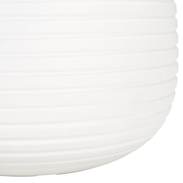 Safavieh JASPER Planter Pot Set - Modern Ficonstone Design for Indoor & Outdoor Greenery - Durable & Stylish White PAT1535C-SET2
