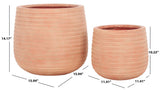 Safavieh Jasper Planter Pot - Set of 2 Terracotta PAT1535D-SET2