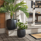 Safavieh Kane Planter Pot - Set of 2 Black PAT1536A-SET2