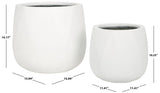 Safavieh Kane Planter Pot - Set of 2 White PAT1536C-SET2