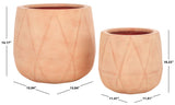 Safavieh Kane Planter Pot - Set of 2 Terracotta PAT1536D-SET2