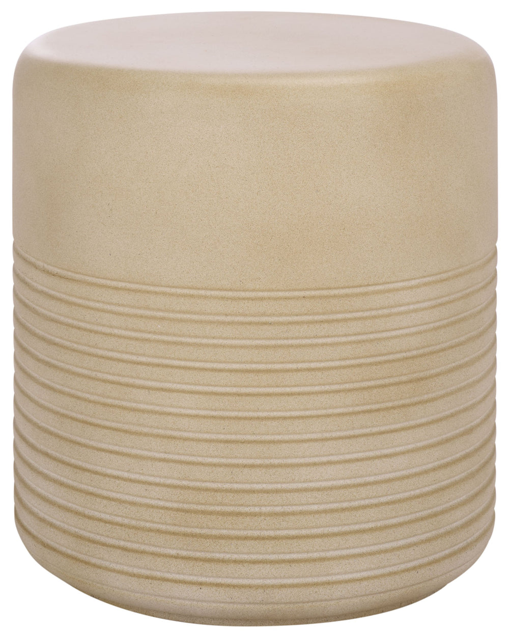 Safavieh Astrid Side Table – Elevate Your Outdoor Space With Sophisticated Ficonstone Design And Durability Beige  Pat1537b