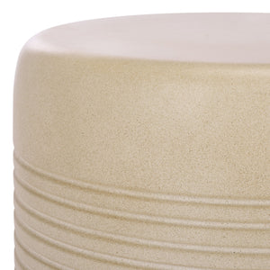 Safavieh Astrid Low Wide Side Table – Stylish Ficonstone Outdoor Furniture For Elegant Living Spaces Beige  Pat1538b