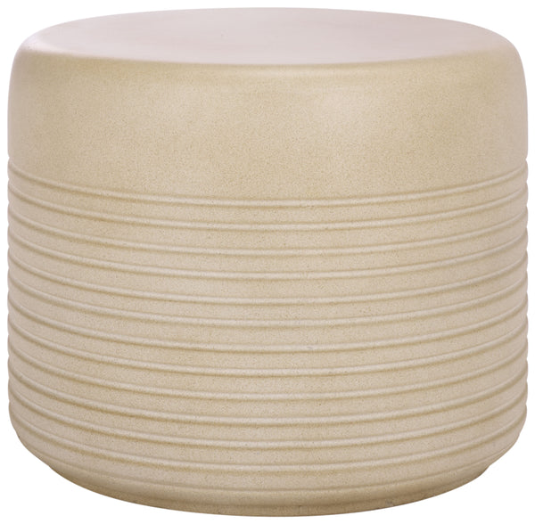 Safavieh Astrid Low Wide Side Table – Stylish Ficonstone Outdoor Furniture For Elegant Living Spaces Beige  Pat1538b