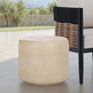 Safavieh Astrid Low Wide Side Table – Stylish Ficonstone Outdoor Furniture For Elegant Living Spaces Beige  Pat1538b