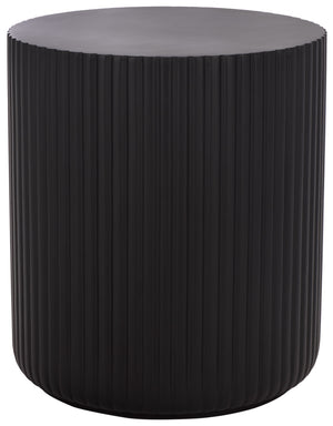 Safavieh Napa Side Table – Elegant Ficonstone Outdoor Furniture For Stylish And Durable Patio Living Spaces Black  Pat1539a