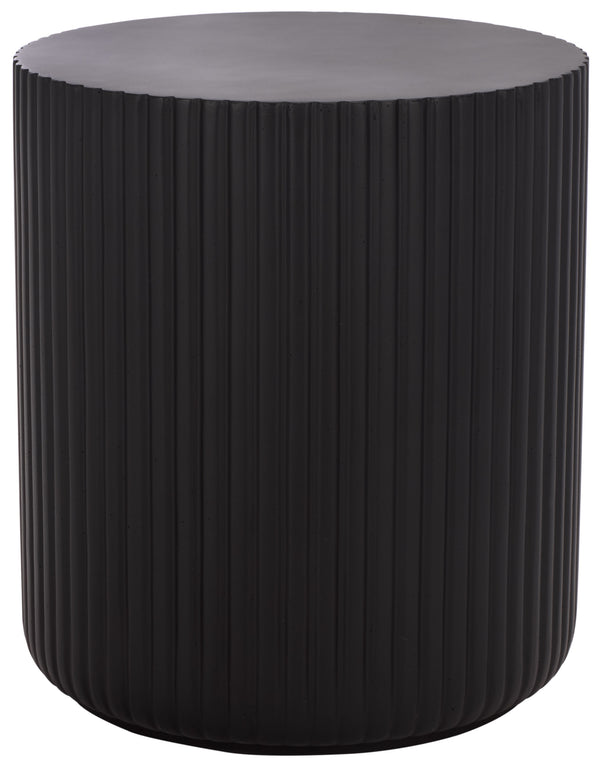 Safavieh Napa Side Table – Elegant Ficonstone Outdoor Furniture For Stylish And Durable Patio Living Spaces Black  Pat1539a