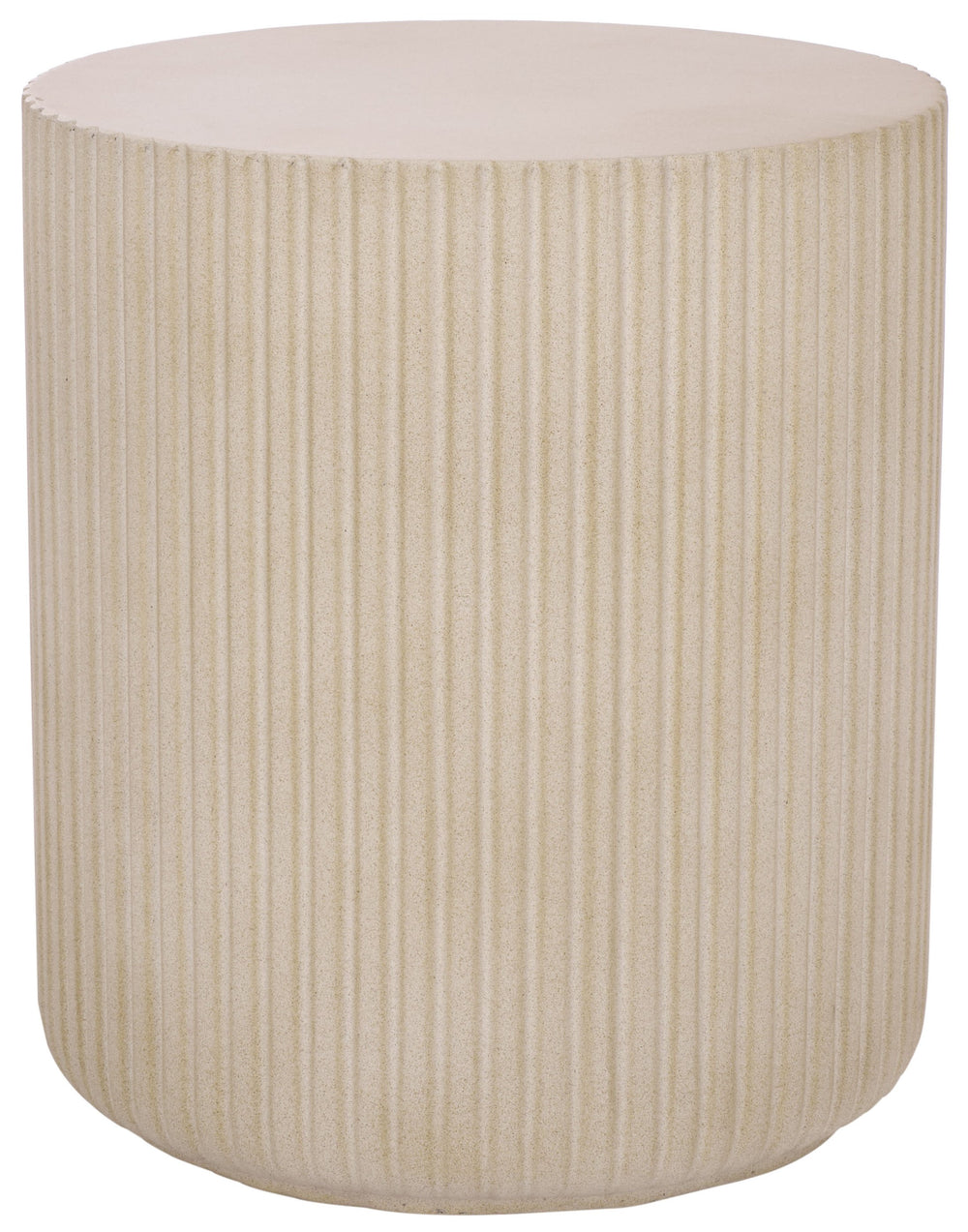 Safavieh Napa Side Table – Elegant Ficonstone Outdoor Furniture For Stylish And Durable Patio Living Spaces Beige  Pat1539b