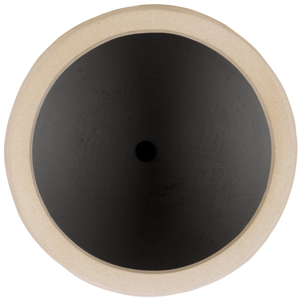 Safavieh Marta Planter Pot - Elegant Black Ficonstone Design For Gardens And Patios, Timeless Appeal Beige Ficonstone Pat1542b