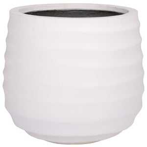Safavieh Marta Planter Pot - Elegant Black Ficonstone Design For Gardens And Patios, Timeless Appeal White Ficonstone Pat1542c
