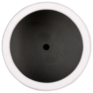 Safavieh Marta Planter Pot - Elegant Black Ficonstone Design For Gardens And Patios, Timeless Appeal White Ficonstone Pat1542c