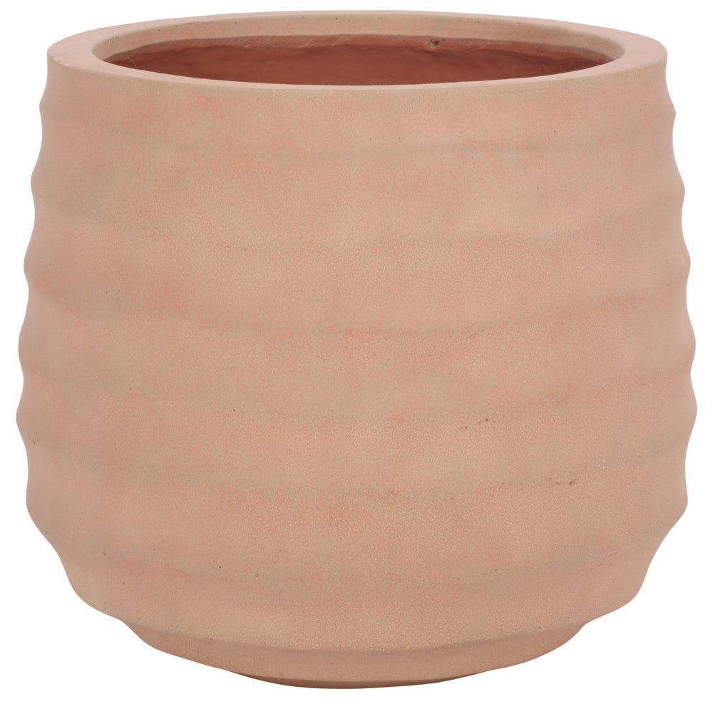 Safavieh Marta Planter Pot - Elegant Black Ficonstone Design For Gardens And Patios, Timeless Appeal Terracotta Ficonstone Pat1542d