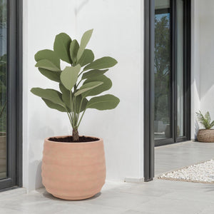 Safavieh Marta Planter Pot - Elegant Black Ficonstone Design For Gardens And Patios, Timeless Appeal Terracotta Ficonstone Pat1542d