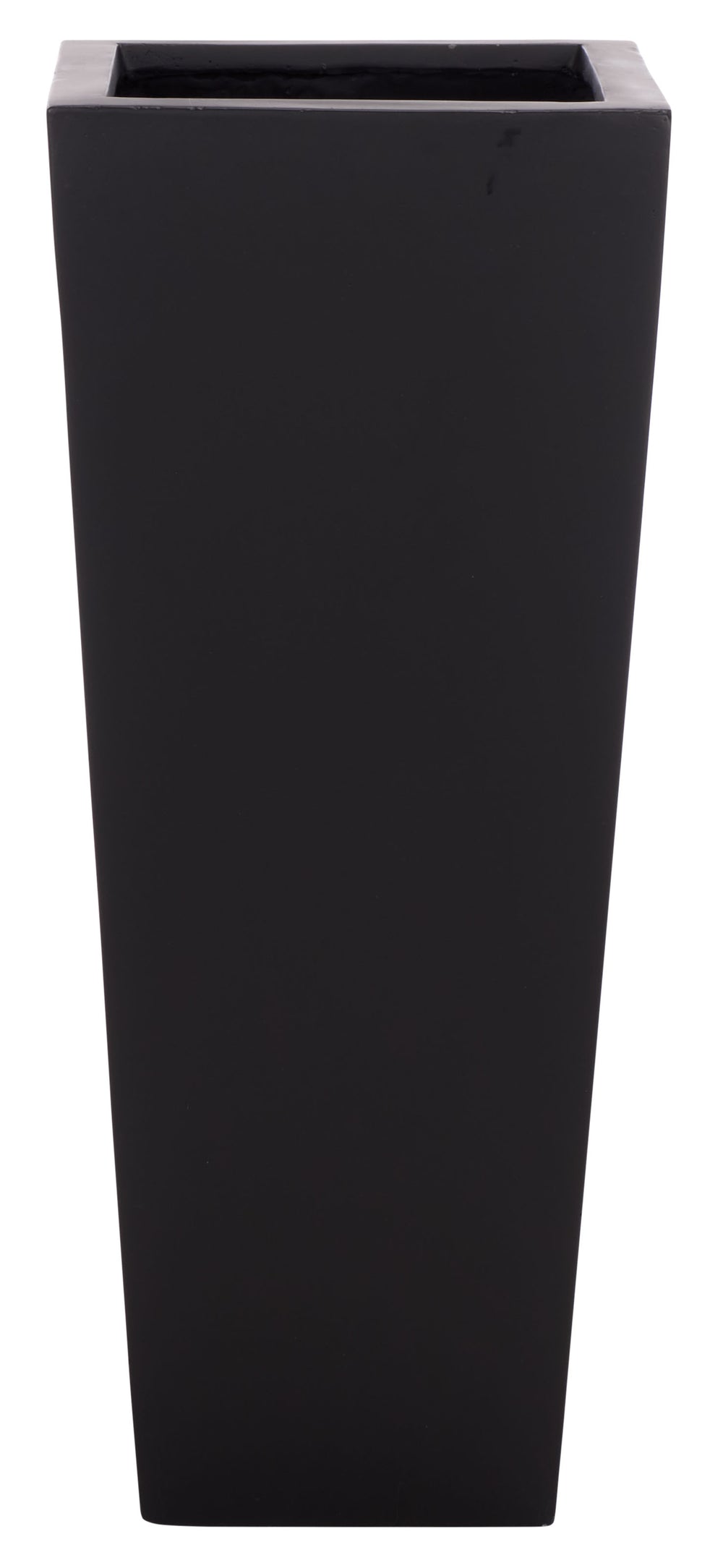 Safavieh Paloma Planter - Contemporary Black Ficonstone Planter For Elegant Outdoor Spaces And Gardens Black Ficonstone Pat1543a