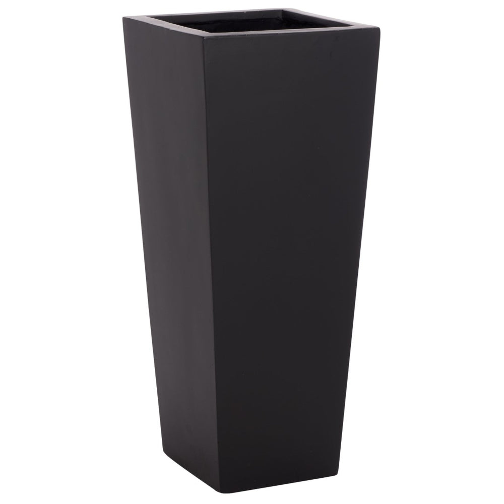 Safavieh PALOMA Planter - Modern Durable Ficonstone Design for Outdoor Elegance in Any Garden Style Black PAT1543A