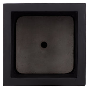 Safavieh Paloma Planter - Contemporary Black Ficonstone Planter For Elegant Outdoor Spaces And Gardens Black Ficonstone Pat1543a