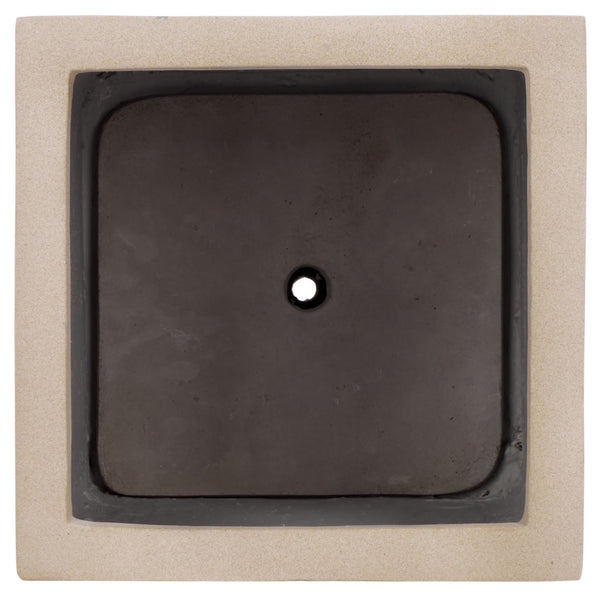 Safavieh Paloma Planter - Contemporary Black Ficonstone Planter For Elegant Outdoor Spaces And Gardens Beige Ficonstone Pat1543b