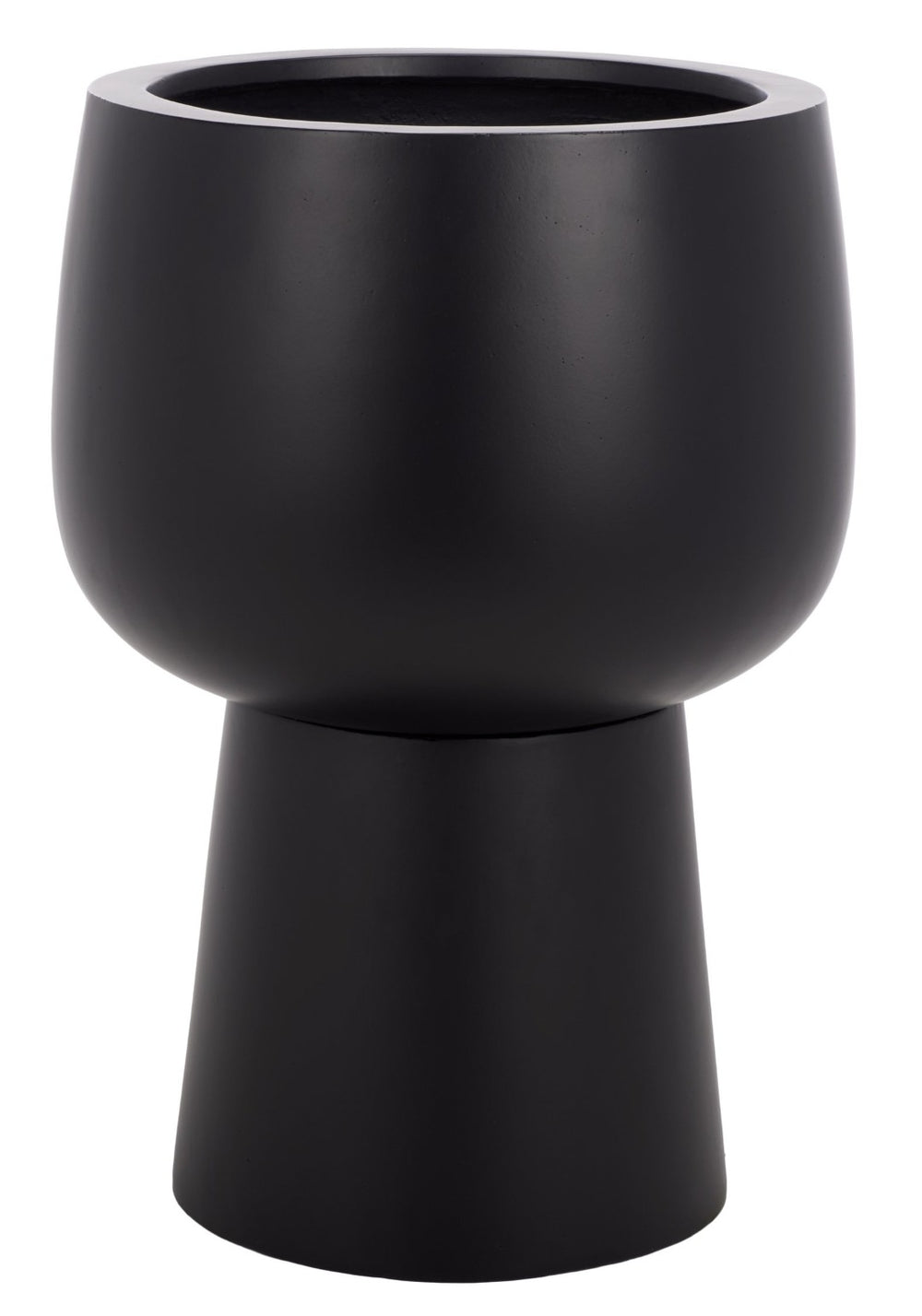 Safavieh OLIVIA Pedestal Planter - Stylish Outdoor Décor for Stunning Garden Displays and Easy Maintenance Black PAT1545A