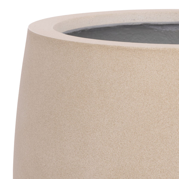 Safavieh Olivia Pedestal Planter - Elegant Black Ficonstone Design For Stunning Outdoor Display And Decor Beige Ficonstone Pat1545b