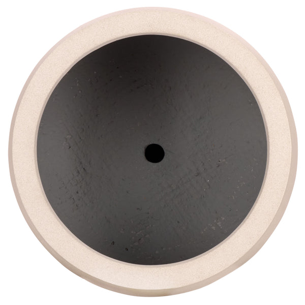 Safavieh Olivia Pedestal Planter - Elegant Black Ficonstone Design For Stunning Outdoor Display And Decor Beige Ficonstone Pat1545b