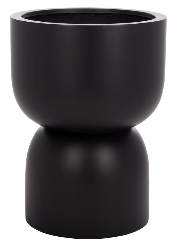 Safavieh Ricco Pedestal Planter In Black - Elevate Your Outdoor Space With Modern Design And Durability Black Ficonstone Pat1546a