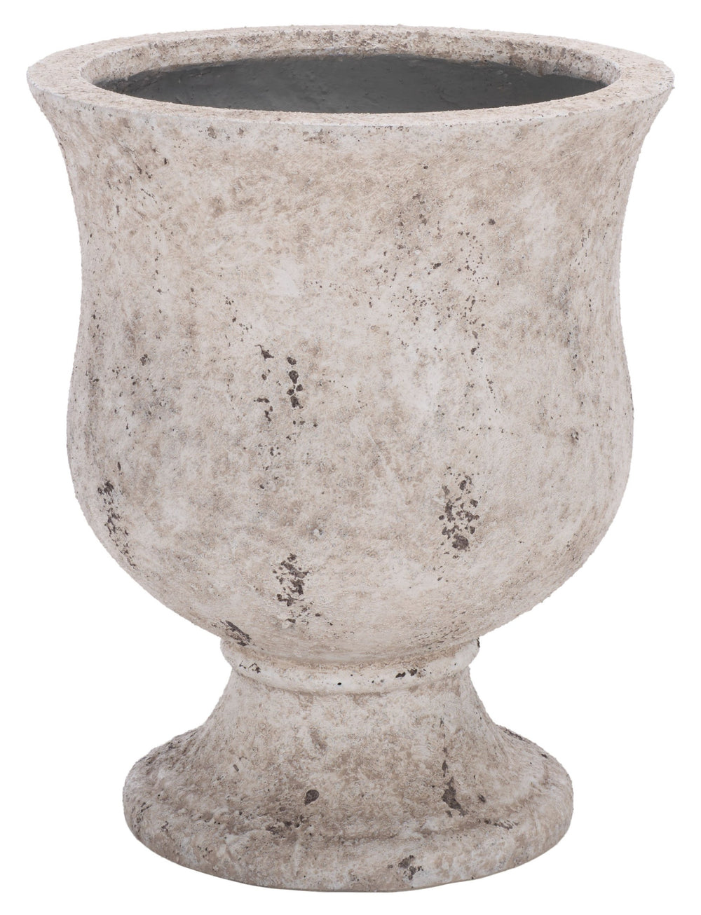 Remy Planter Pot In Vintage Brown Finish — Durable Ficonstone, Large Statement Vase For Indoor & Outdoor Decor