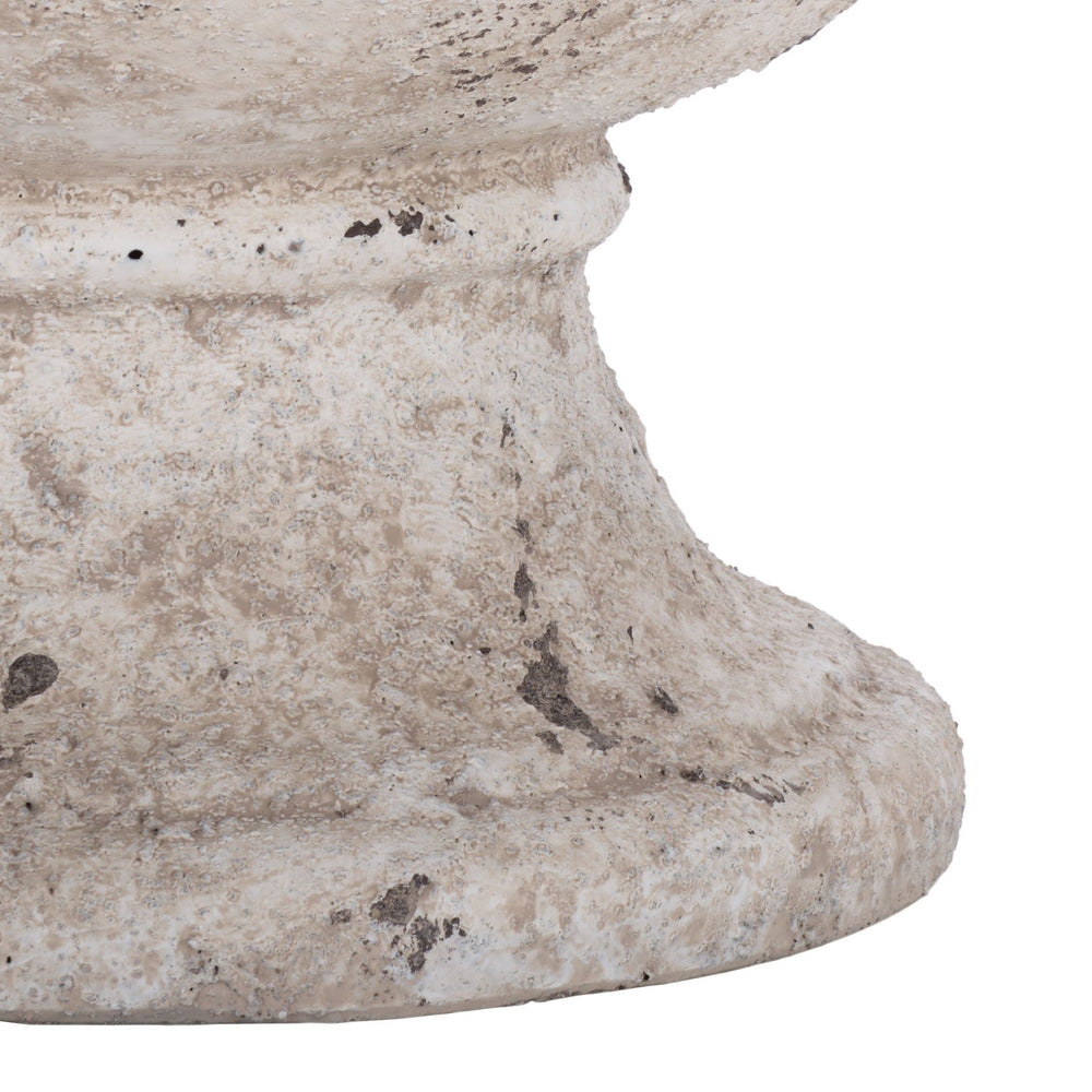 Remy Planter Pot In Vintage Brown Finish — Durable Ficonstone, Large Statement Vase For Indoor & Outdoor Decor