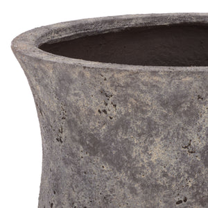 Remy Large Planter Pot With Textured Ficonstone Finish For Indoor/Outdoor Use, Durable Elegant Accent