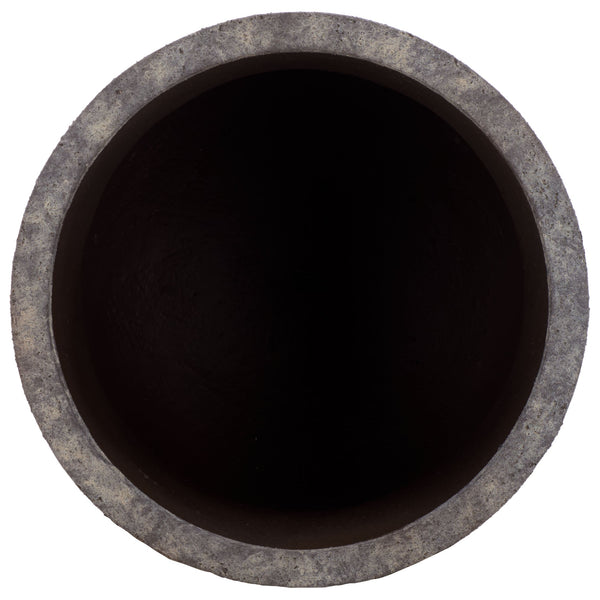 Remy Large Planter Pot With Textured Ficonstone Finish For Indoor/Outdoor Use, Durable Elegant Accent