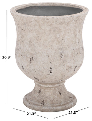 Remy Large Planter Pot With Textured Ficonstone Finish For Indoor/Outdoor Use, Durable Elegant Accent