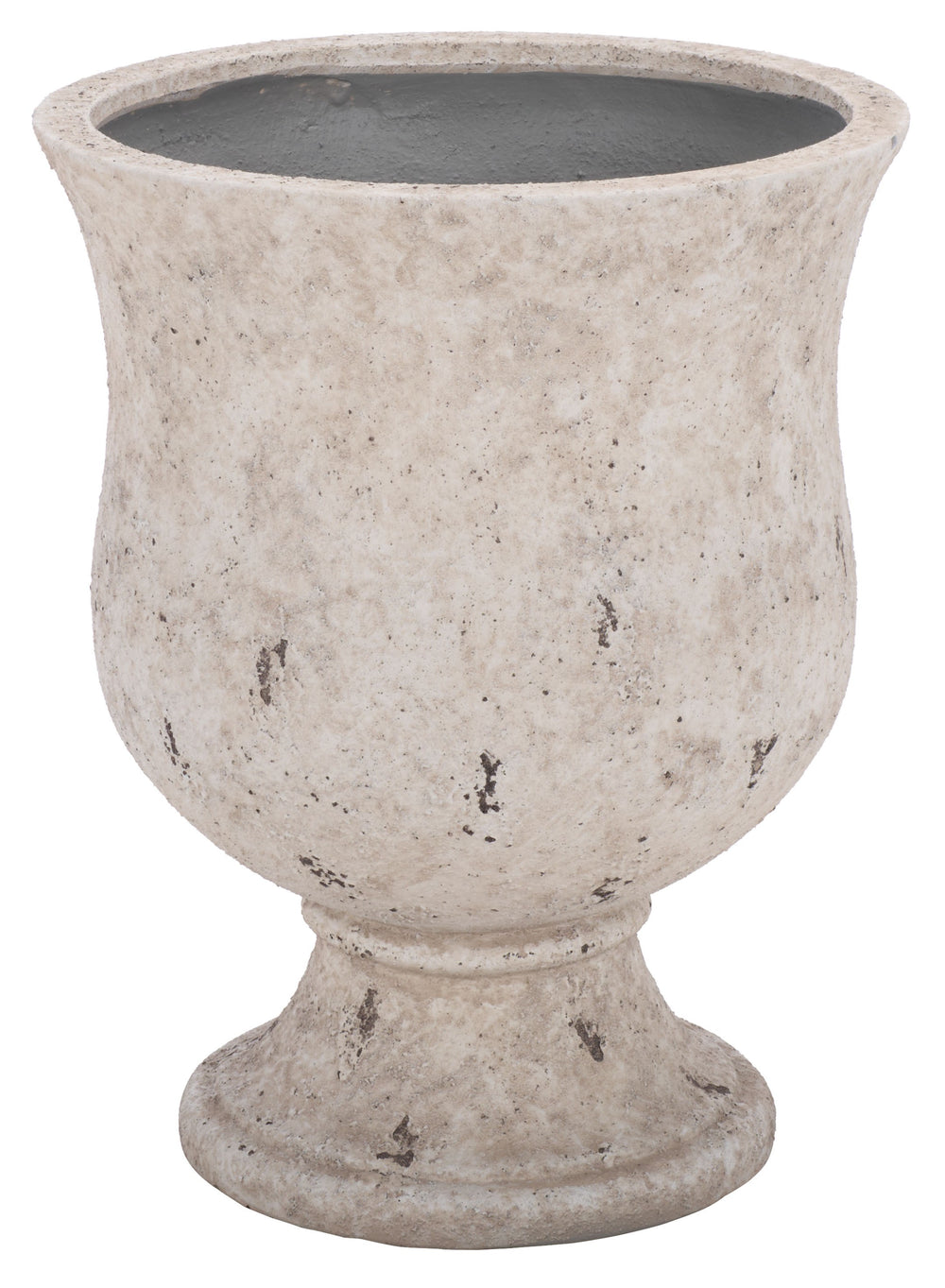 Remy Large Planter Pot With Textured Ficonstone Finish For Indoor/Outdoor Use, Durable Elegant Accent
