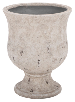 Remy Large Planter Pot With Textured Ficonstone Finish For Indoor/Outdoor Use, Durable Elegant Accent