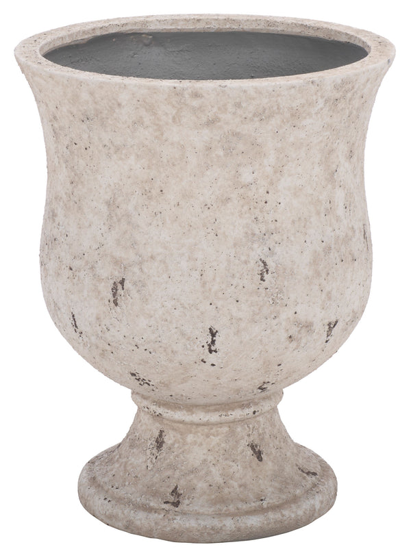 Remy Large Planter Pot With Textured Ficonstone Finish For Indoor/Outdoor Use, Durable Elegant Accent