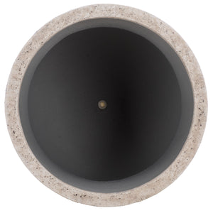 Remy Large Planter Pot With Textured Ficonstone Finish For Indoor/Outdoor Use, Durable Elegant Accent