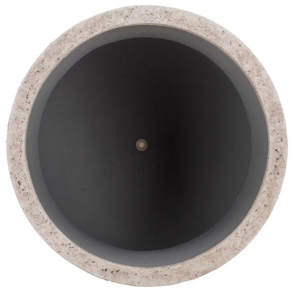 Remy Large Planter Pot With Textured Ficonstone Finish For Indoor/Outdoor Use, Durable Elegant Accent