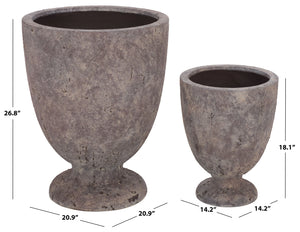 Ella Large Planter Pot Crafted From Durable Ficonstone For Statement Shrubs, Patios, Balconies, Entryways