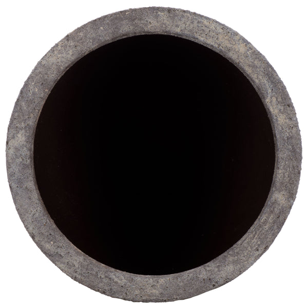 Ella Ficonstone Planter Pot With Timeless Aged Finish, Tapered Silhouette For Indoor & Outdoor Spaces