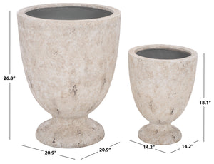 Ella Large Planter Pot Crafted From Durable Ficonstone For Statement Shrubs, Patios, Balconies, Entryways