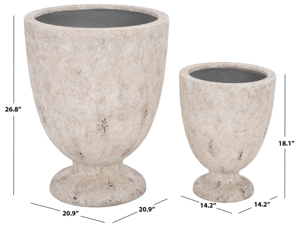 Ella Large Planter Pot Crafted From Durable Ficonstone For Statement Shrubs, Patios, Balconies, Entryways