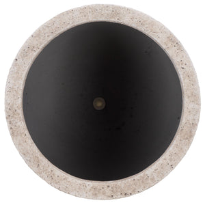 Ella Ficonstone Planter Pot With Timeless Aged Finish, Tapered Silhouette For Indoor & Outdoor Spaces