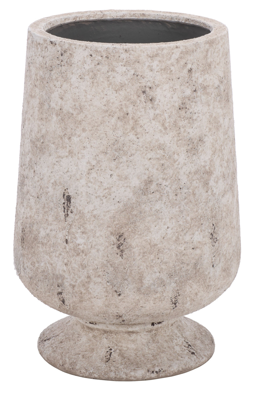 Stark Large Planter Pot In Ficonstone Finish — Durable Weather-Resistant Garden Accent For Indoors Outdoors