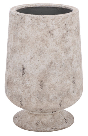 Stark Large Planter Pot In Ficonstone Finish — Durable Weather-Resistant Garden Accent For Indoors Outdoors
