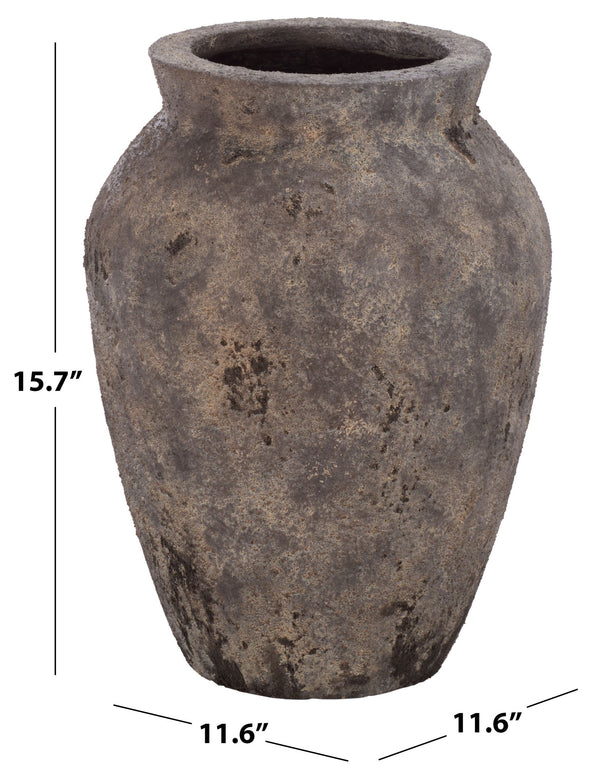 Bolton Planter Pot Durable Ficonstone Tapered Design For Patios And Entryways With Timeless Finish