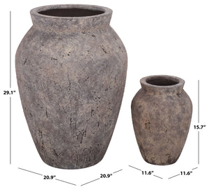 Bolton Large Planter Pot In Weather-Resistant Ficonstone Finish — Durable, Elegant Outdoor Accent