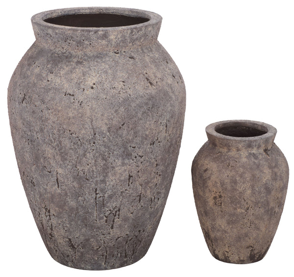Bolton Large Planter Pot In Weather-Resistant Ficonstone Finish — Durable, Elegant Outdoor Accent