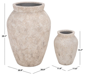 Bolton Planter Pot Durable Ficonstone Tapered Design For Patios And Entryways With Timeless Finish